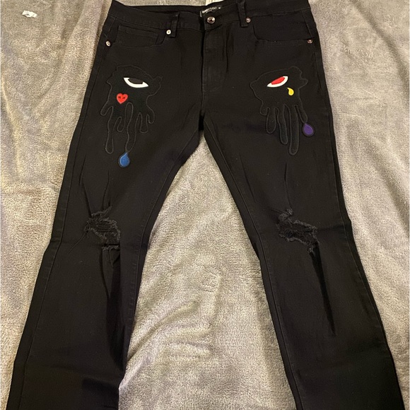 Men’s brand new black denim jeans - Picture 1 of 2